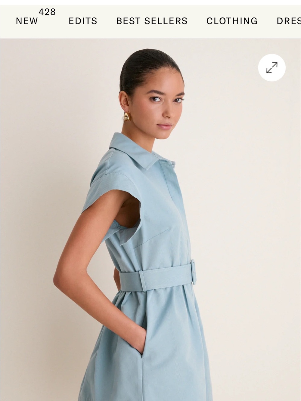 Tuckernuck Slate Blue Mini Chloe Dress - Picture 4 of 6